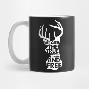 Canada Deer True North Strong And Free Mug
